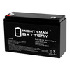 Mighty Max Battery 6V 12AH F2 SLA Replacement Battery for Dual Lite 0120800 ML12-6F300734